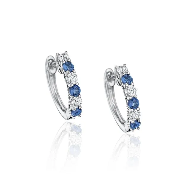 Fana - Diamond and Sapphire Earrings Steve Lennon & Co Jewelers  New Hartford, NY