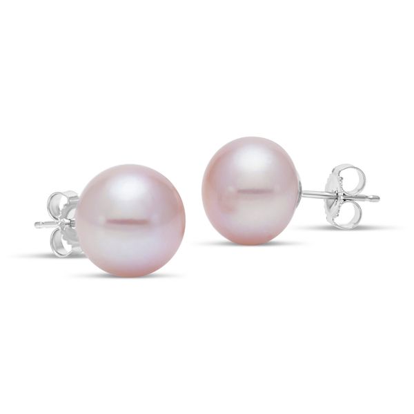 MP 14K White Gold Pearl Earrings Steve Lennon & Co Jewelers  New Hartford, NY