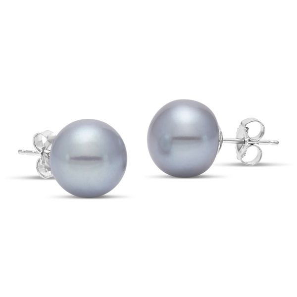 MP 14K White Gold Pearl Earrings Steve Lennon & Co Jewelers  New Hartford, NY