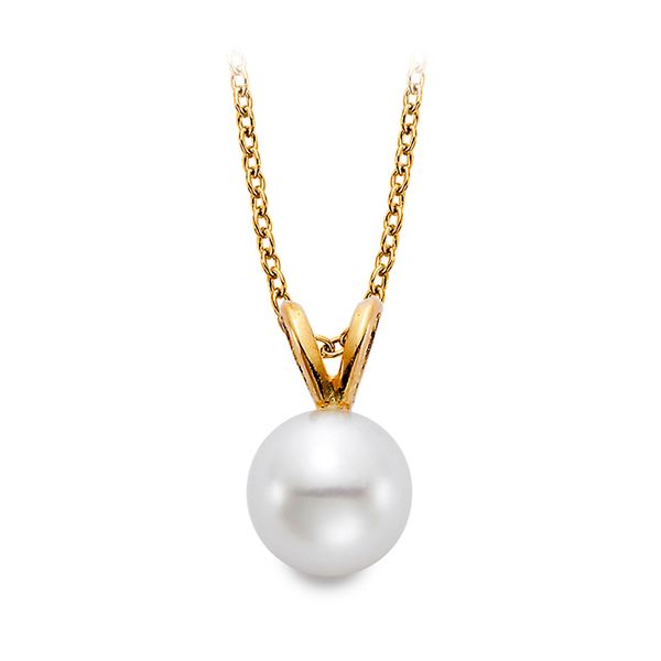 MP 14K Yellow Gold Pearl Pendant Steve Lennon & Co Jewelers  New Hartford, NY