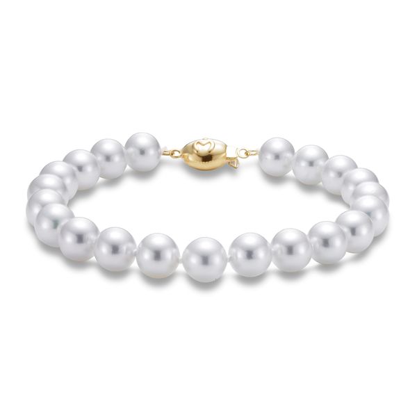 MP 18K Yellow Gold Pearl Bracelet Steve Lennon & Co Jewelers  New Hartford, NY