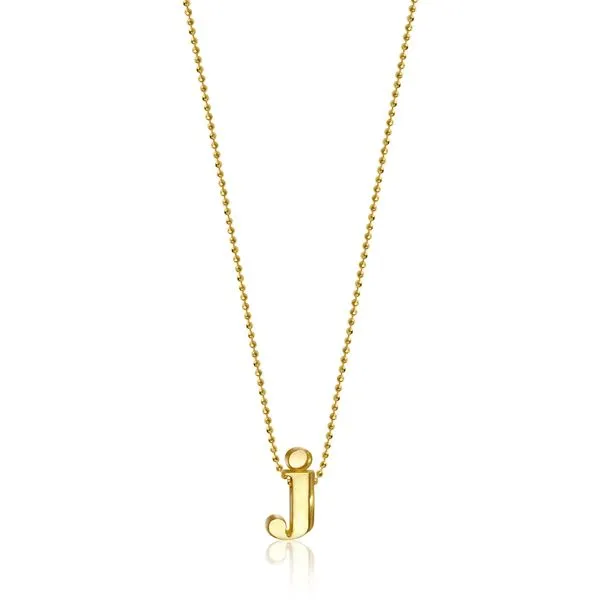 Alex Woo Little Letter 14lkt Yellow Gold J Steve Lennon & Co Jewelers  New Hartford, NY