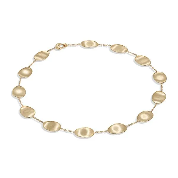 Marco Bicego -Lunaria Collection 18K Yellow Gold Short Necklace Steve Lennon & Co Jewelers  New Hartford, NY