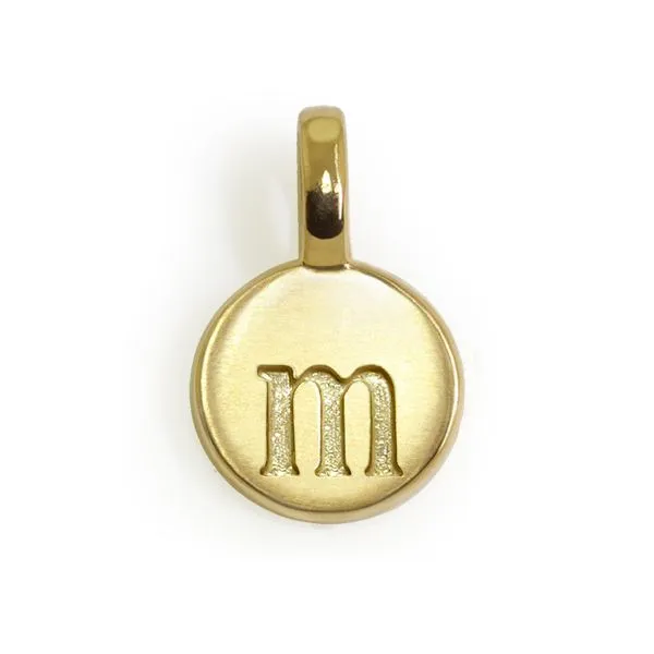 Alex Woo Mini Addition 14kt Yellow Gold Letter M Steve Lennon & Co Jewelers  New Hartford, NY