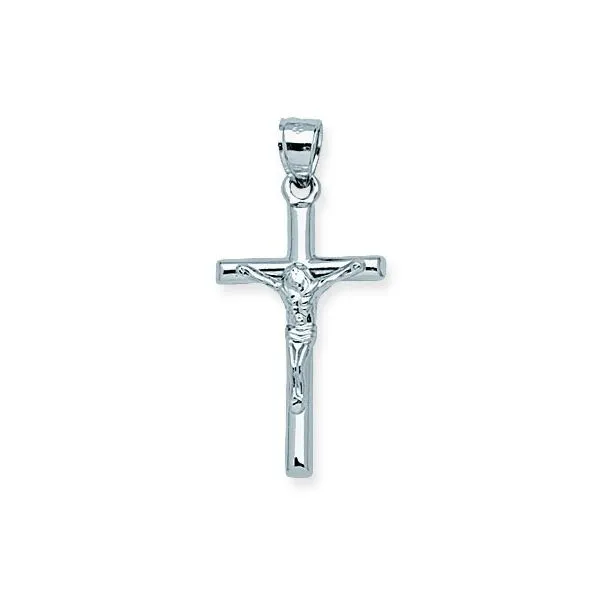 Basic 3D CRUCIFIX 10KT WGOLD Steve Lennon & Co Jewelers  New Hartford, NY