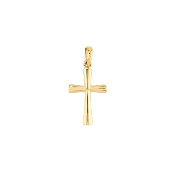 HIGH POLISHED CROSS PENDANT 14KT Steve Lennon & Co Jewelers  New Hartford, NY
