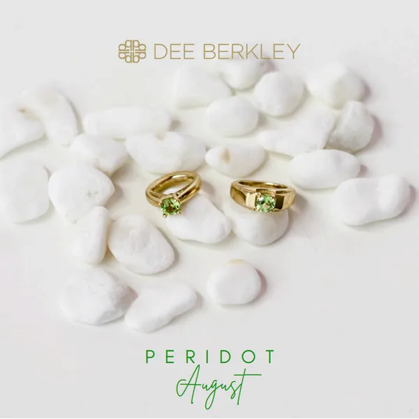 Dee Berkley Ring Charm 14kt Yellow Gold Set With 2.5mm Peridot Steve Lennon & Co Jewelers  New Hartford, NY