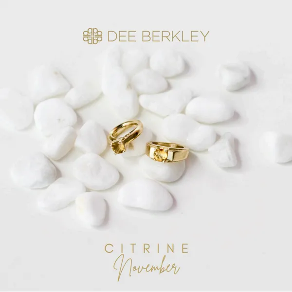 Dee Berkley Ring Charm 14kt White Gold Set With 2.5mm Citrine (Shown In Yellow Gold) Steve Lennon & Co Jewelers  New Hartford, NY