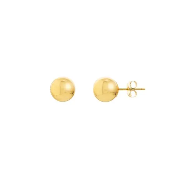 14Kt Yellow Gold 7mm Ball Stud Earrings Steve Lennon & Co Jewelers  New Hartford, NY