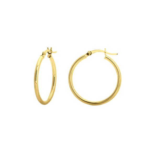 MC 10K Yellow Gold Gold Hoop/Huggie  Earrings Steve Lennon & Co Jewelers  New Hartford, NY