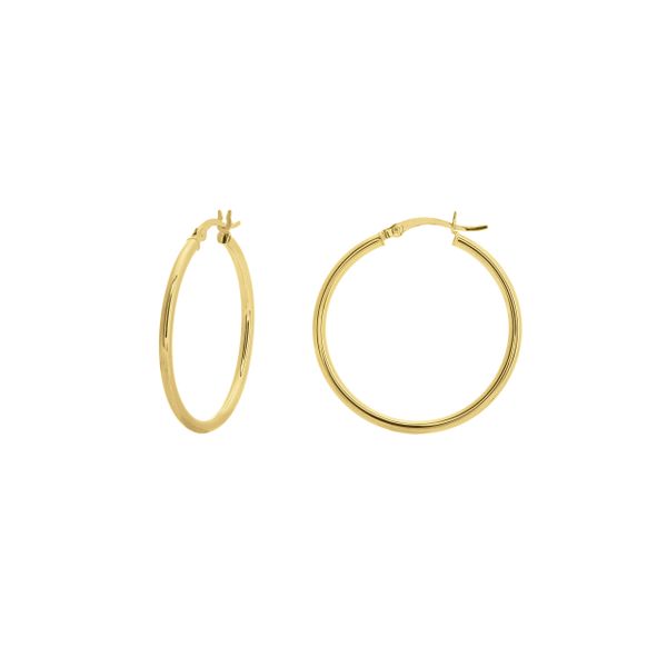 MC 10K Yellow Gold Gold Hoop/Huggie  Earrings Steve Lennon & Co Jewelers  New Hartford, NY