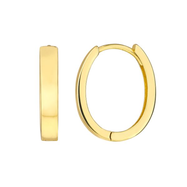 MC 10K Yellow Gold Gold Hoop/Huggie  Earrings Steve Lennon & Co Jewelers  New Hartford, NY