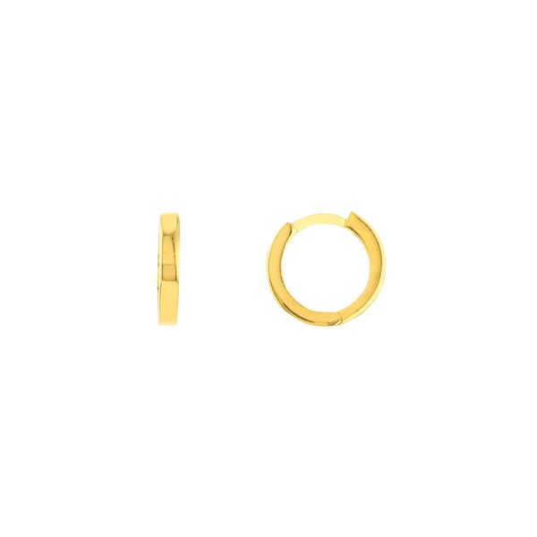 MC 14K Yellow Gold Gold Hoop/Huggie  Earrings Steve Lennon & Co Jewelers  New Hartford, NY