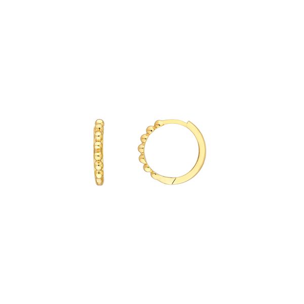 MC 14K Yellow Gold Gold Hoop/Huggie  Earrings Steve Lennon & Co Jewelers  New Hartford, NY