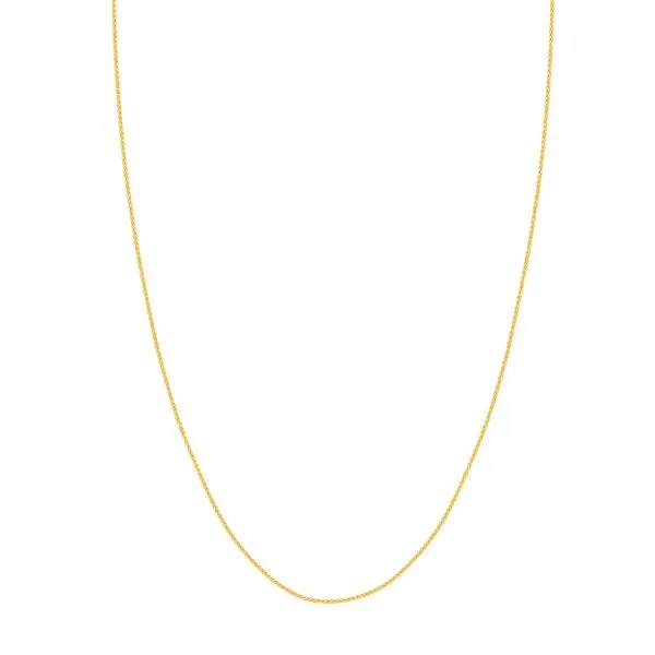 ADJ 1.02MM WHEAT CHAIN 025 14KT YGOLD 22