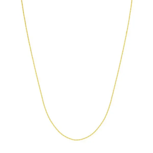BOX CHAIN 040 0.55 MM LOBSTER 14KT yGOLD 18