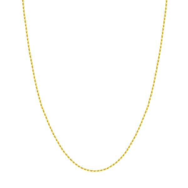 14K Yellow Gold 1.56mm D/C Rope Chain 18
