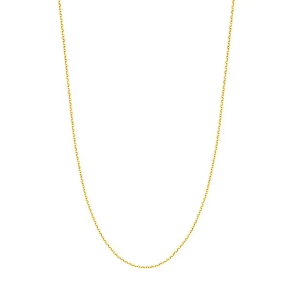 14K Yellow Gold 1.8mm Cable Chain 20