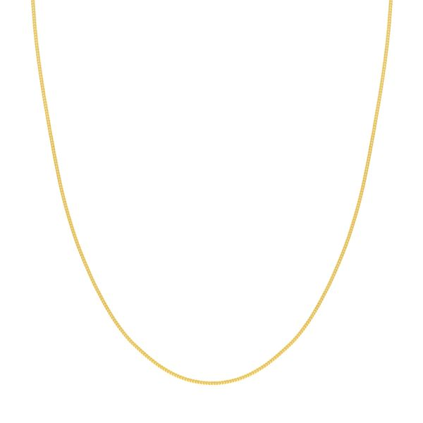 14K Yellow Gold 1.2mm Round Franco Chain 16