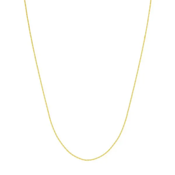 10K Yellow Gold 0.55mm Box Chain 18
