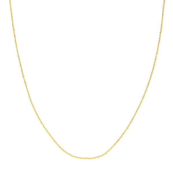 14K White Gold 0.95mm Sparkle Singapore Chain 16