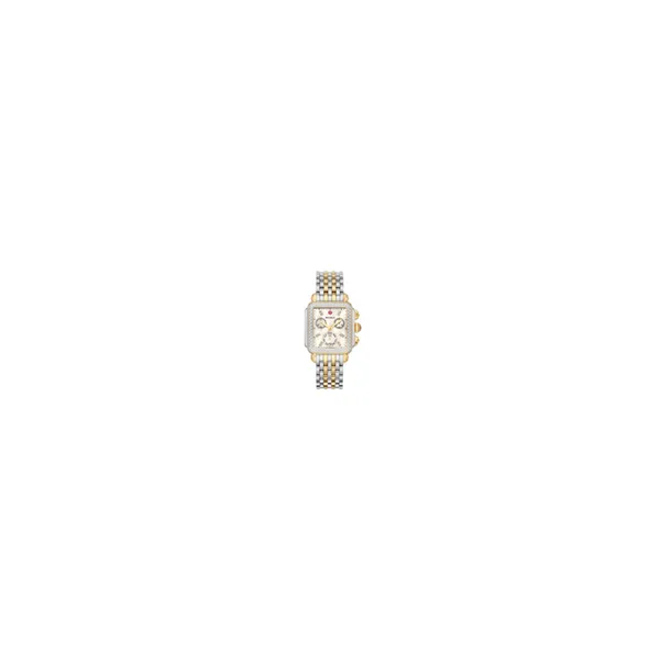 Michele - Deco Day Diamond Two-Tone, White MOP Diamond Dial Steve Lennon & Co Jewelers  New Hartford, NY