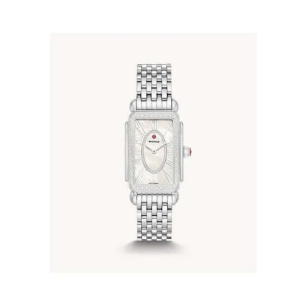 Michele -Special-Edition Deco Park Stainless Steel Diamond Watch Steve Lennon & Co Jewelers  New Hartford, NY