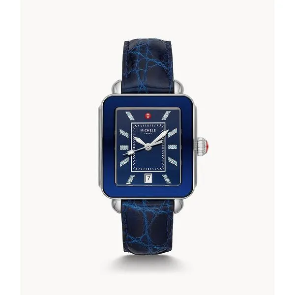 Michele - Deco Stainless Topaz Dial Watch Steve Lennon & Co Jewelers  New Hartford, NY