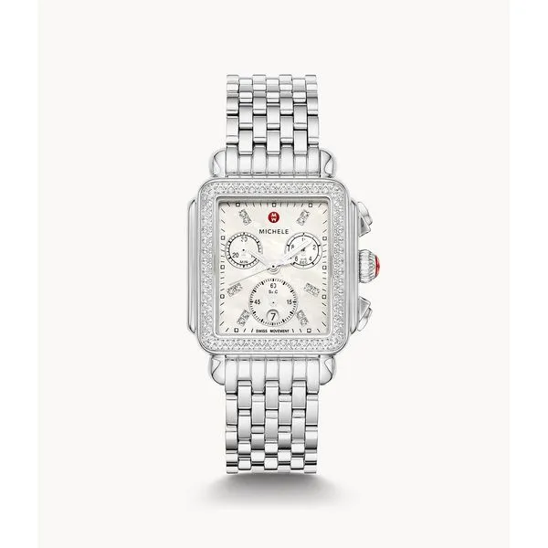 Michele - Deco Stainless Diamond Watch Steve Lennon & Co Jewelers  New Hartford, NY