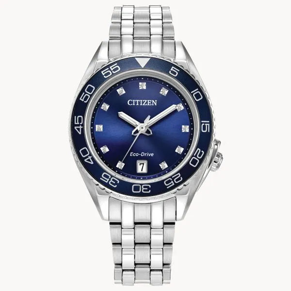 Citizen Ladies Blue Dial Carson Watch Steve Lennon & Co Jewelers  New Hartford, NY