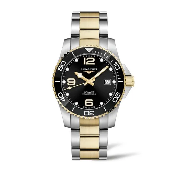 Longines HydroConquest Collection - 41MM, Stainless steel and ceramic bezel ,Glass Scratch-resistant sapphire crystal, with seve Steve Lennon & Co Jewelers  New Hartford, NY