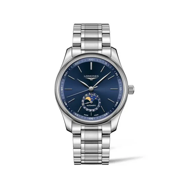 Longines Master Collection -40MM, Stainless steel Glass Scratch-resistant sapphire crystal, Sunray blue Steve Lennon & Co Jewelers  New Hartford, NY