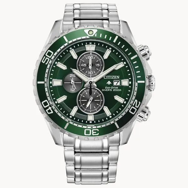 Citizen Men's Promaster Dive Watch Green Dial Steve Lennon & Co Jewelers  New Hartford, NY