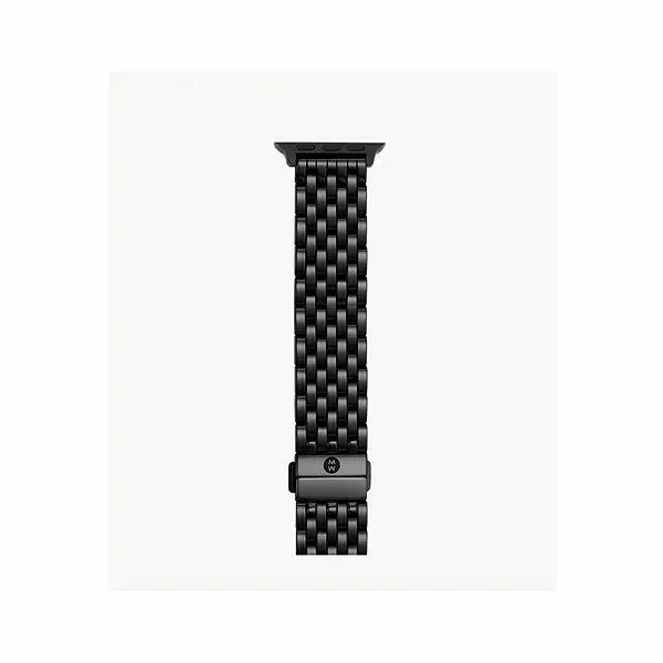 Michele Black IP-Plated Ceramic Bracelet Band for Apple Watch Steve Lennon & Co Jewelers  New Hartford, NY