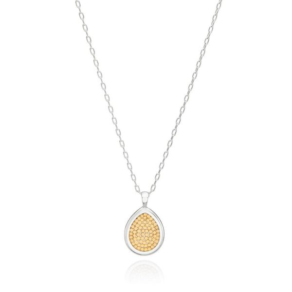 Anna Beck  - Classic Smooth Rim Medium Drop Pendant Necklace Steve Lennon & Co Jewelers  New Hartford, NY