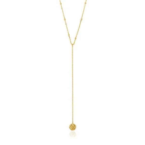 Ania Haie - Gold Deus Y Necklace 14kt gold plated on sterling silver Steve Lennon & Co Jewelers  New Hartford, NY