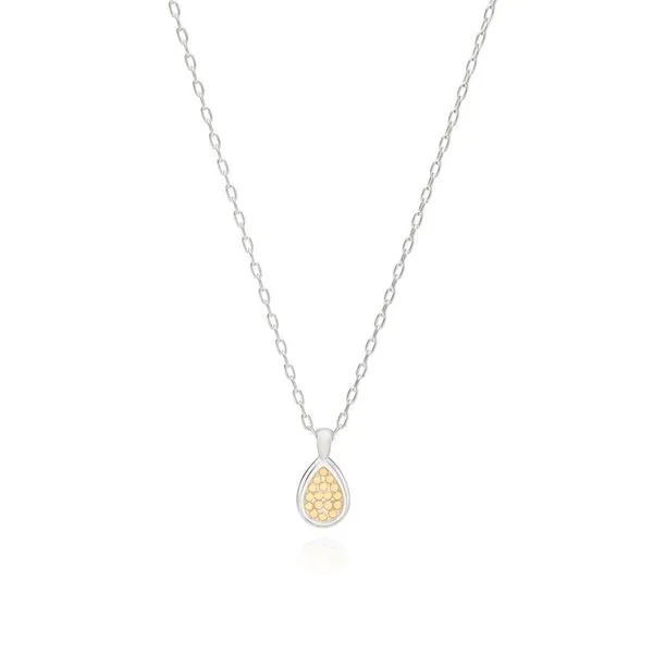 Anna Beck - Classic Smooth Rim Drop Pendant Necklace, 16-18