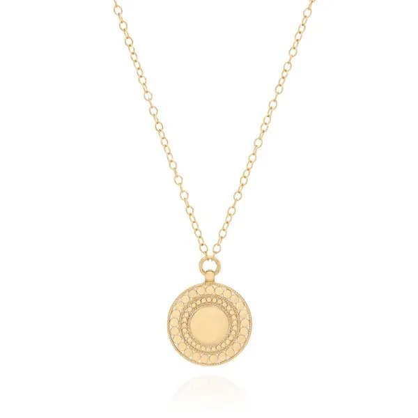Anna Beck - Smooth and Dotted Reversible Pendant Necklace Steve Lennon & Co Jewelers  New Hartford, NY