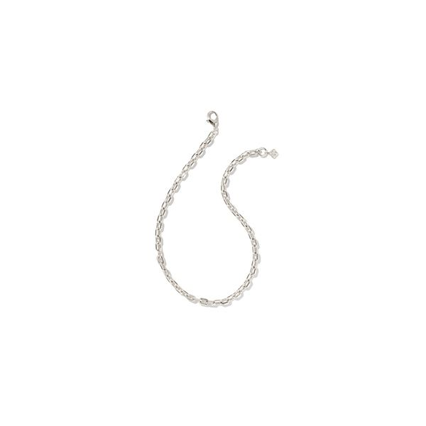 Kendra Scott Korinne Chain Necklace Rhodium Metal Steve Lennon & Co Jewelers  New Hartford, NY