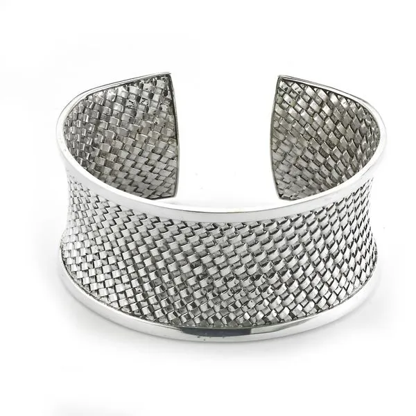 Samuel B. Sterling Silver Woven Design Bangle Steve Lennon & Co Jewelers  New Hartford, NY