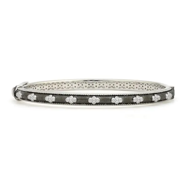 Jude Frances Silver Delicate Provence Beaded Quad B Sterling Silver Blackened Finish Steve Lennon & Co Jewelers  New Hartford, NY