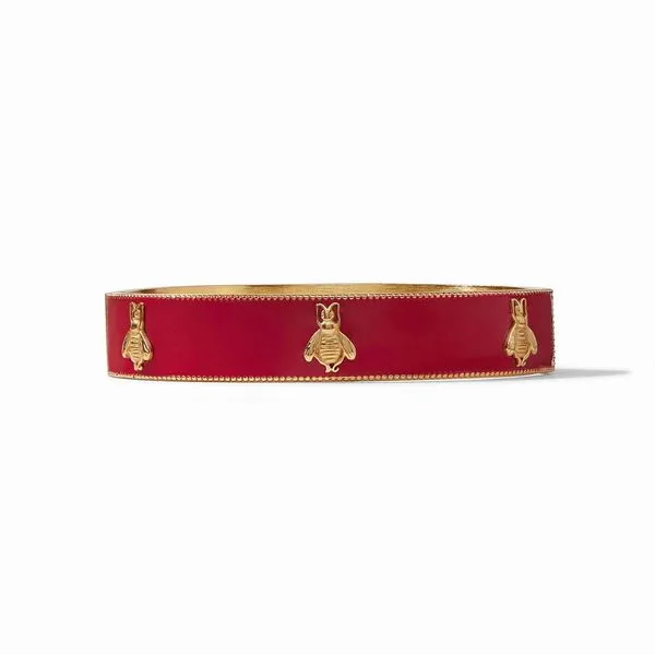 Julie Vos - Bee Hinge Bangle Mulberry Enamel Steve Lennon & Co Jewelers  New Hartford, NY