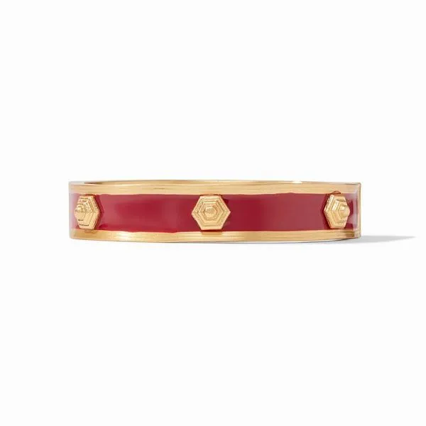 Julie Vos -Palladio Enamel Hinge Bangle Mulberry Enamel Steve Lennon & Co Jewelers  New Hartford, NY