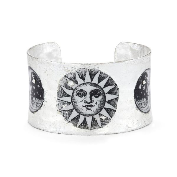 Evocateur - Sun And Moon Corset Cuff - Silver 1.5