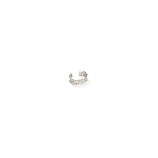 Kendra Scott Krista Lace Silver Rhodium Cuff Bracelet Steve Lennon & Co Jewelers  New Hartford, NY