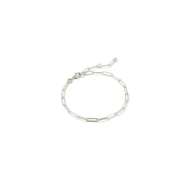 Kendra Scott Courtney Paperclip Bracelet Rhodium Steve Lennon & Co Jewelers  New Hartford, NY