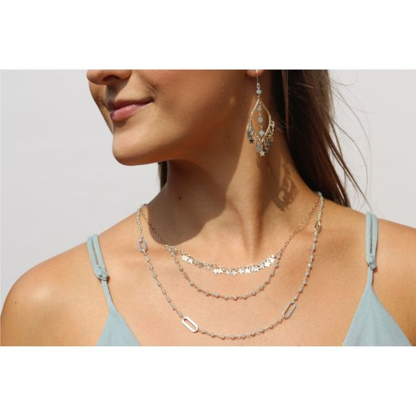 Dee Berkley - Mini Gemstone Sterling Silver Link Necklace Steve Lennon & Co Jewelers  New Hartford, NY