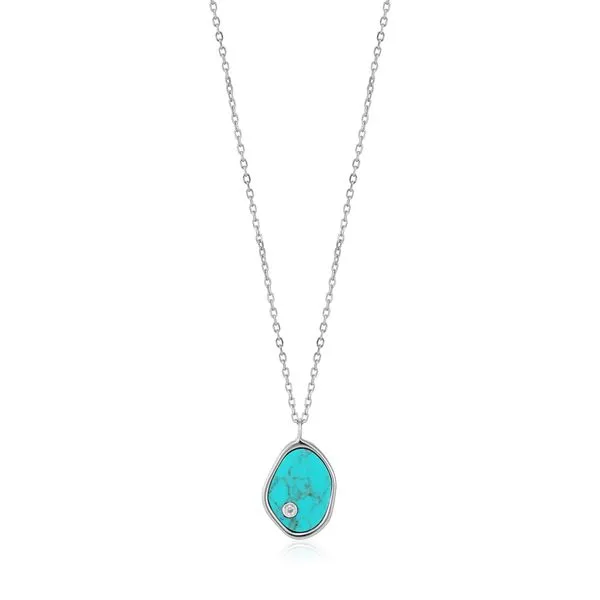 Ania Haie Silver Tidal Turquoise Necklace Steve Lennon & Co Jewelers  New Hartford, NY