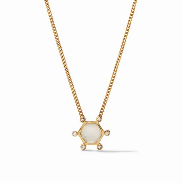 Julie Vos - Cosmo Solitaire Necklace Iridescent Ruby Red (pic shown in crystal) Steve Lennon & Co Jewelers  New Hartford, NY