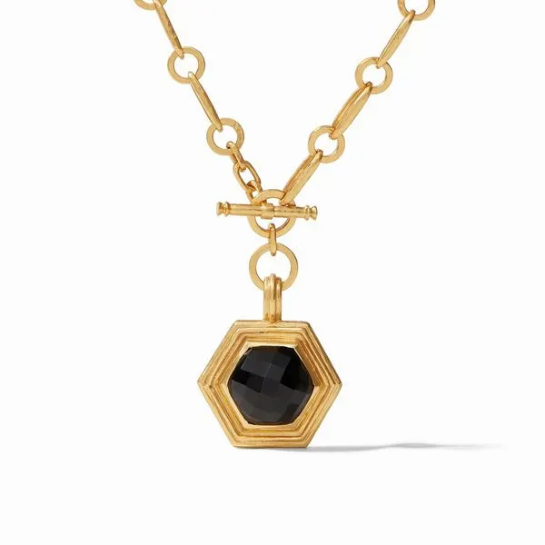 Julie Vos - Palladio Statement Necklace Obsidian Black Steve Lennon & Co Jewelers  New Hartford, NY